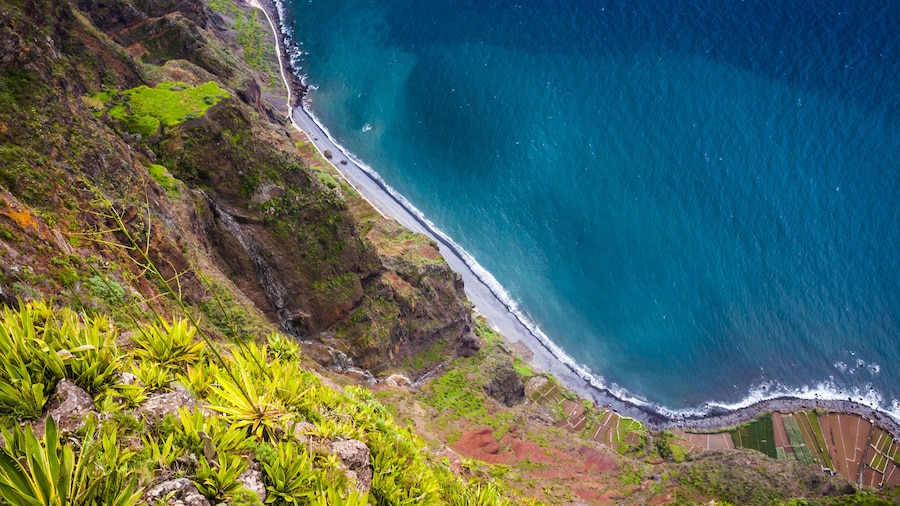 Aerial view of Cabo Girão Island