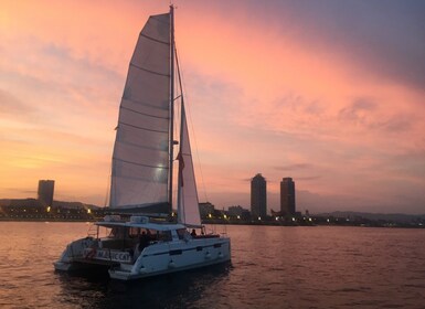 Barcelona Best Sunset Cruise in a Luxury Catamaran