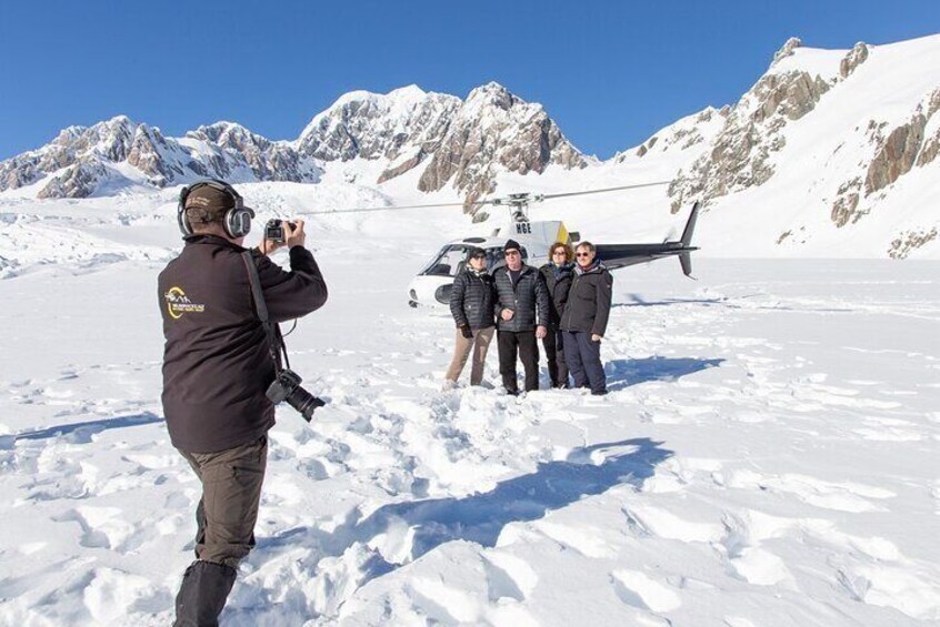 Fox Glacier and snow landing (allow 20 minutes - departs Fox Glacier)