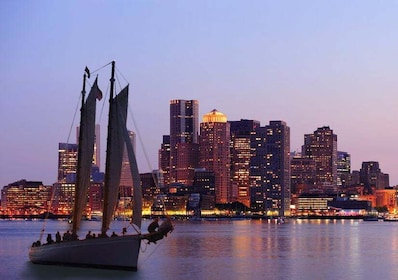Boston: City Lights Sail on Classic Sailboat