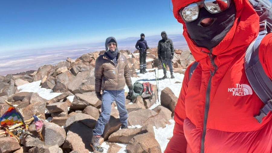 Sairecabur Volcano Summit near 6000masl.