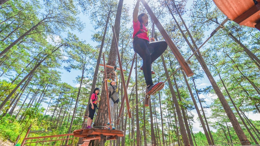 Vietnam: High Rope Course Adventure at Datanla Waterfall