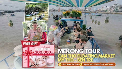1 Day Mekong Tour: Cai Rang Floating Market & MyTho-Ben Tre