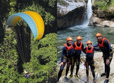 From Guatape: PARAGLIDING and Cristalline CANYONING