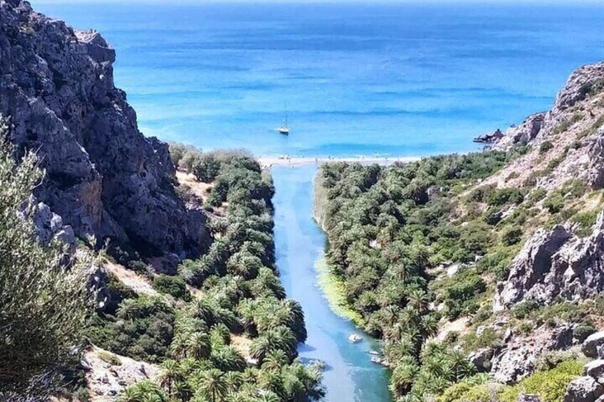 River Trekking at Kourtaliotiko Gorge, Rethymno-Crete