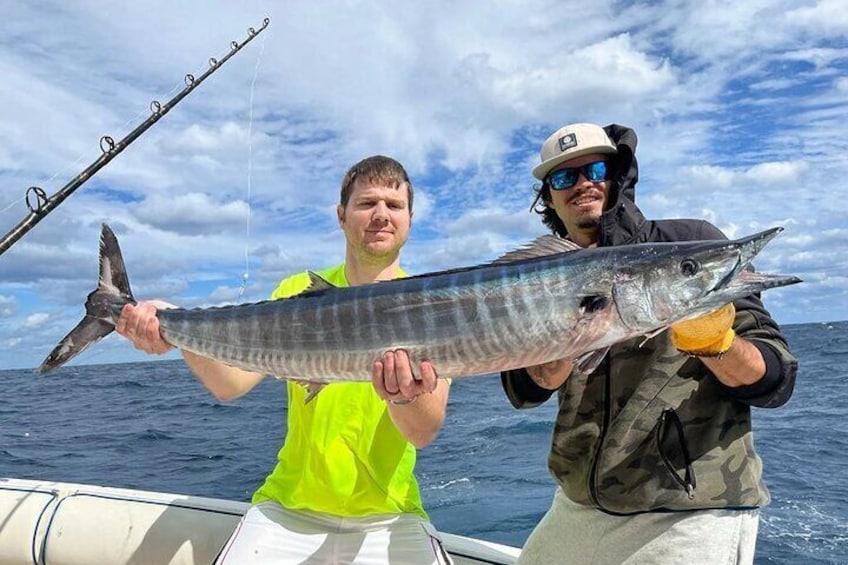 Nice Wahoo caught fishing offshore Fort Lauderdale