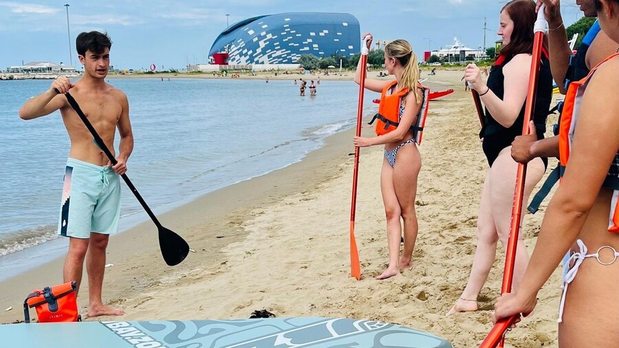 SUP tour on the slopes of the Monte San Bartolo Natural Park in Pesaro