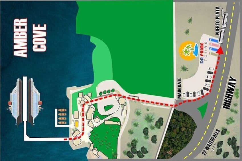 AMBER COVE MEETING POINT MAP.