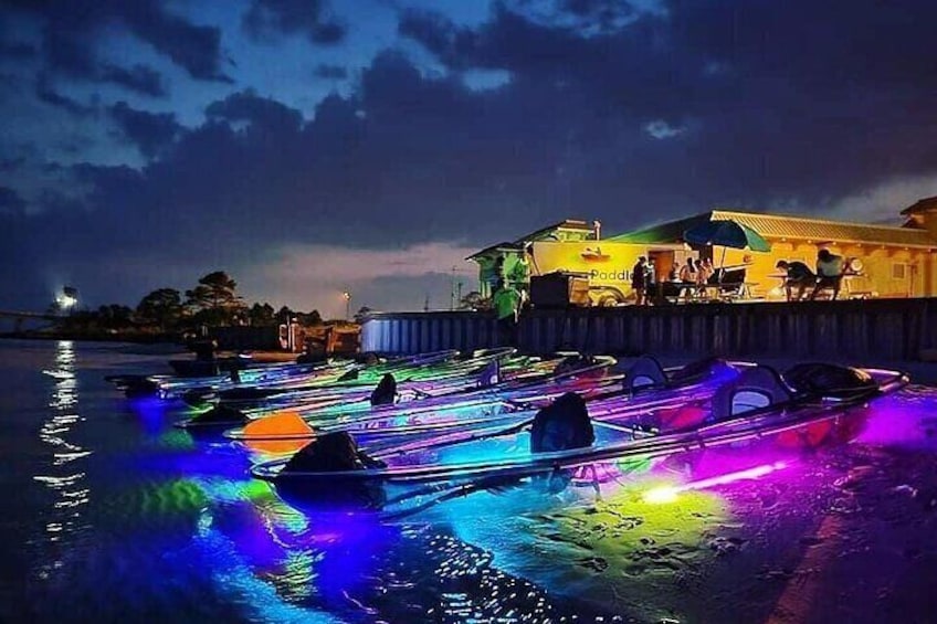 Night Glow Kayak Paddle Session in Navarre Beach