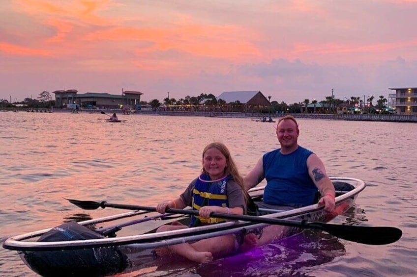 Night Glow Kayak Paddle Session in Navarre Beach