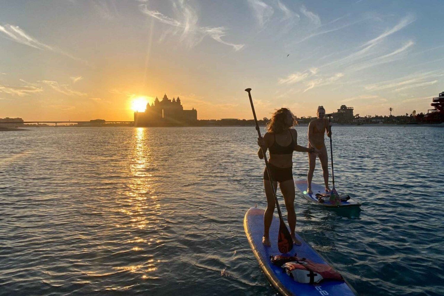 Stand Up Paddling in Palm Jumeirah