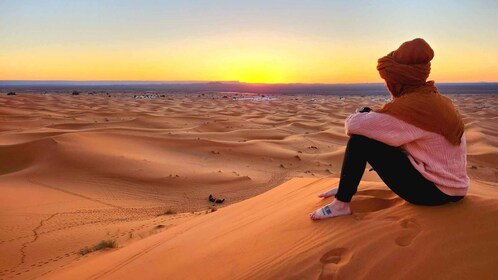 Camp Overnight in Merzouga's Erg Chebbi Dunes from Merzouga