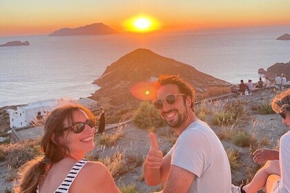 Sunset e-bike tour Milos Highlights with Greek Mezes