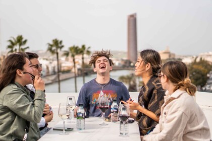 Seville: Rooftop Wine Experience