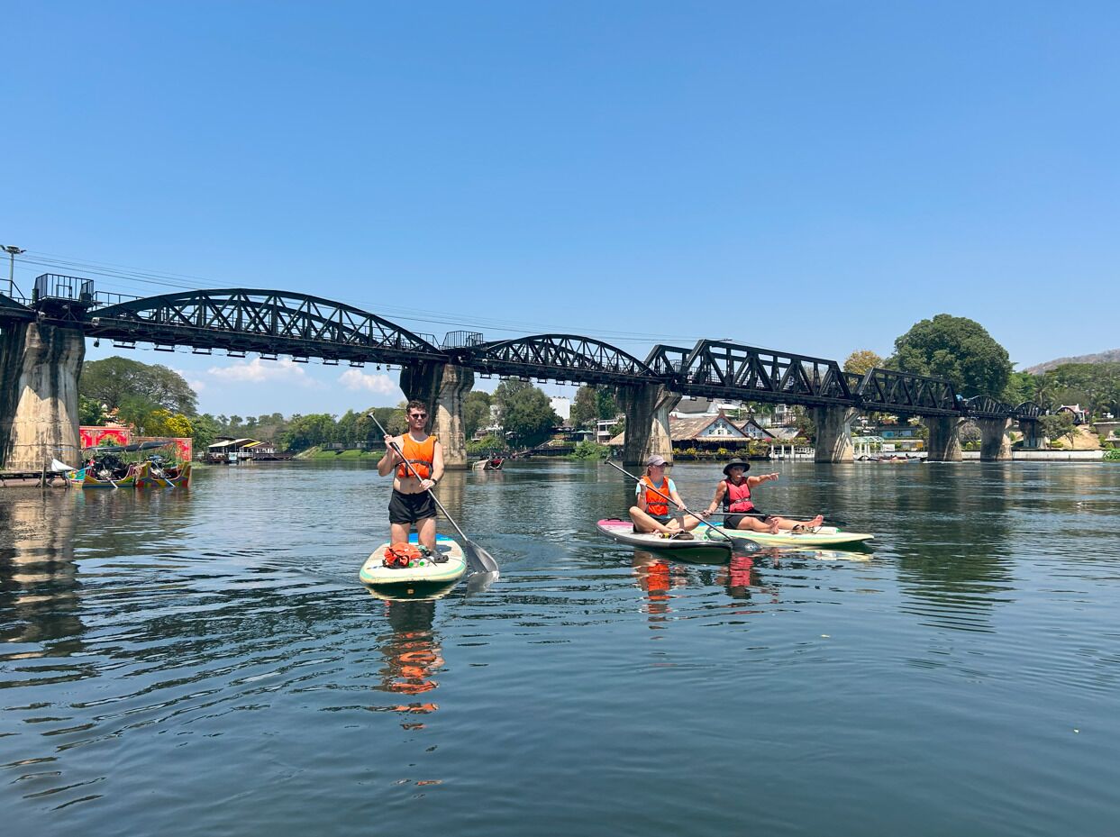 Paddleboard Adventure on the Scenic River Kwai in Kanchanaburi