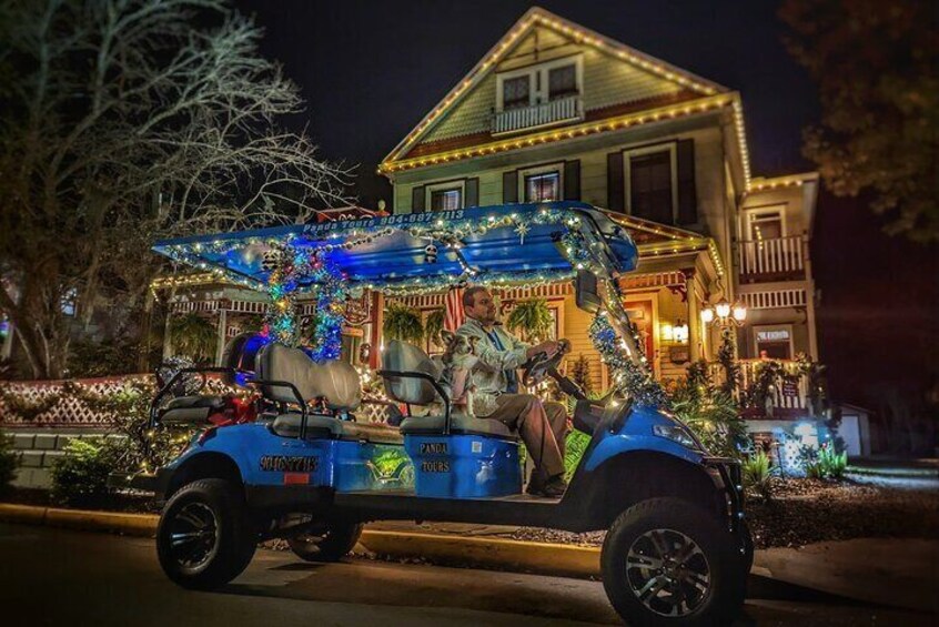 Nights of Lights Private Golf Cart Tour for up to 5 people!