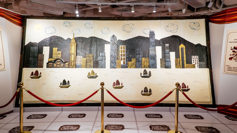 Show item 1 of 9. Chocolate skyline of Hong Kong at the Art of Chocolate Museum