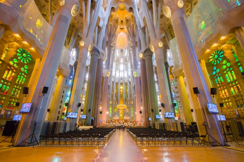 Interior of Sagrada Familia