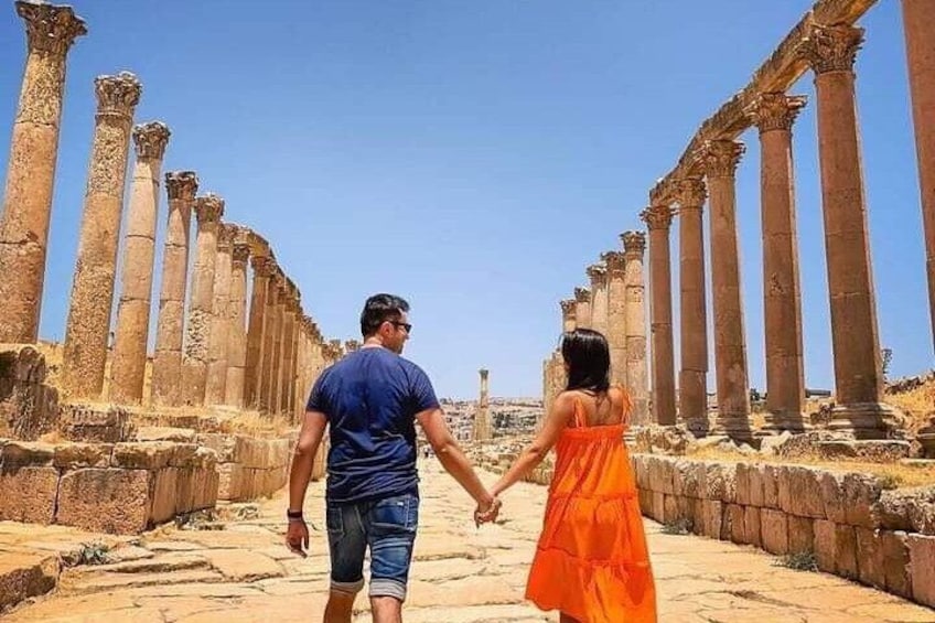 Private FullDay Tour Jerash Ajloun & Um Qais 