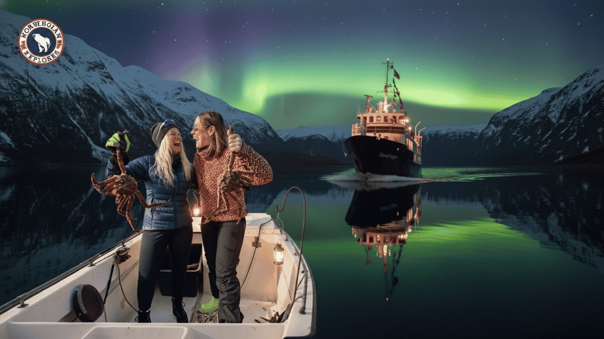 Tromsø: King crab cruise with northern lights & dinner