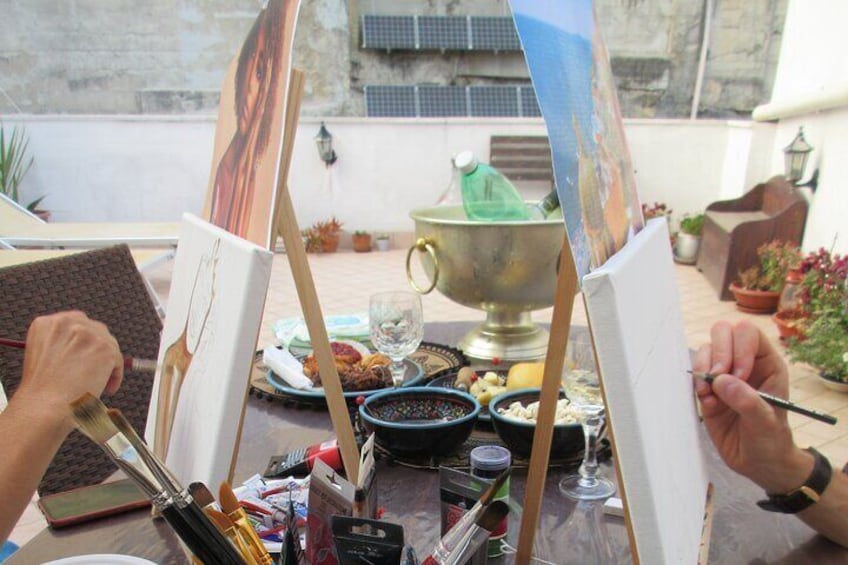 Small-Group Naples Painting Experience