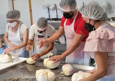 Produce & tasting the cheese from the Island of Baleares