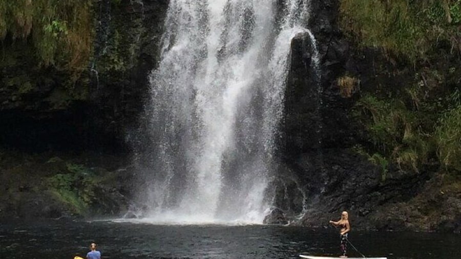 Swim, Kayak and Paddleboard under a private 120 foot waterfall
