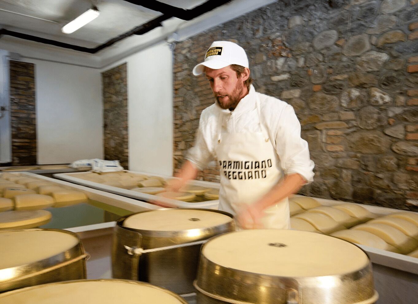 Parmesan Wheels near Parma: Tasting & Factory Tour