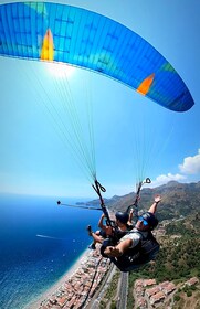 Taormina: Tandem Paragliding Flight with Photos & Video