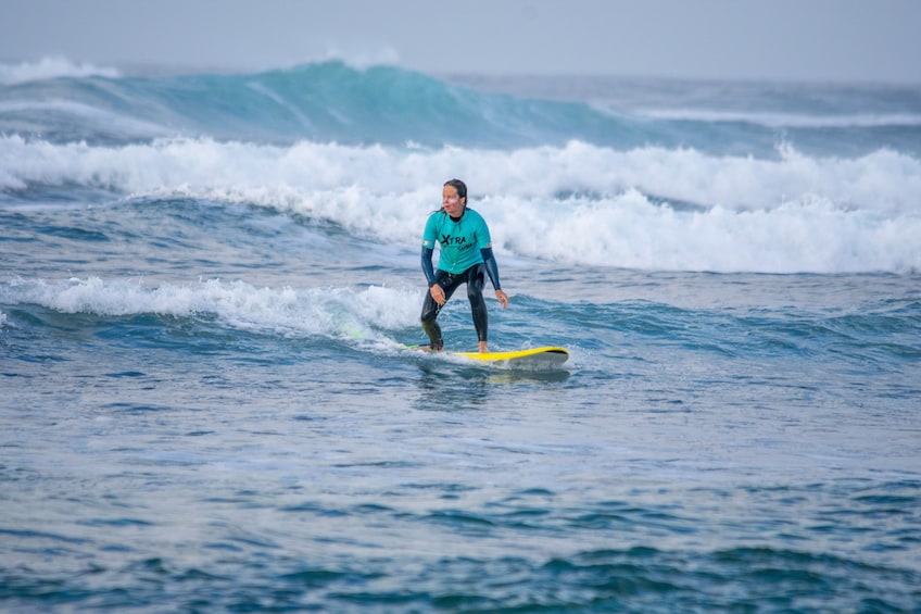 Surf class with a Pro in Fuerteventura