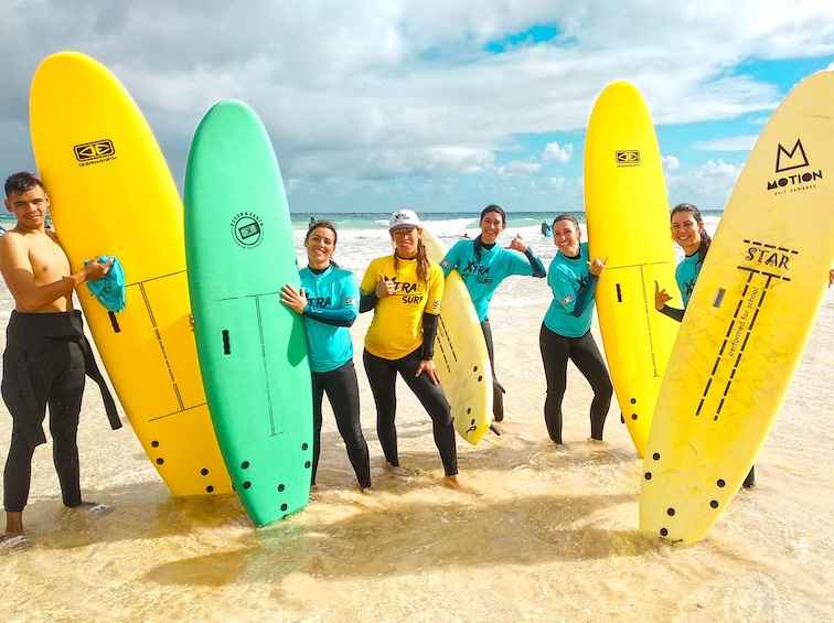 Surf class with a Pro in Fuerteventura