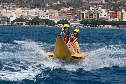 Banana boat in Playa del Palo, Malaga capital