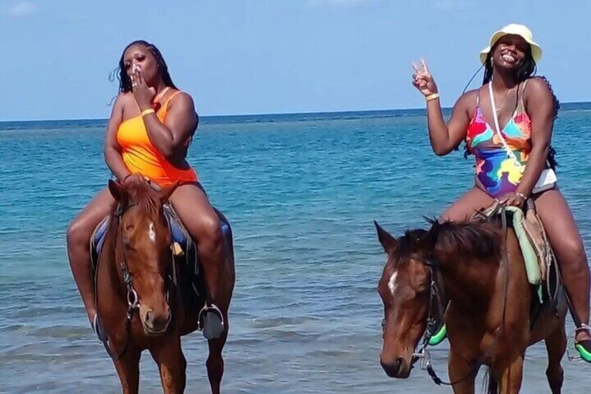 Kennedy's Horseback riding, Blue Hole and Secret Falls from Montego Bay