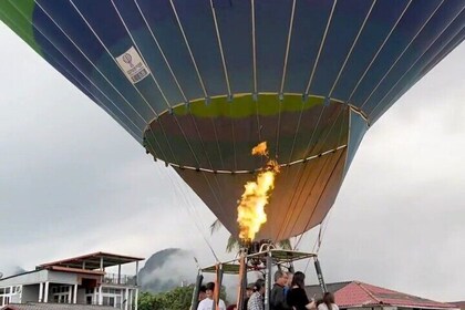Romantic Hot Air Balloon and Happy Kayak