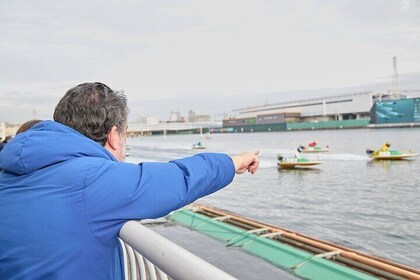 Amagasaki Retro Tour: Showa era-style bar & boat race experience