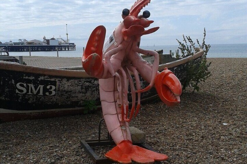 The Brighton Lobster is just one of the `characters` you might see on the way round!