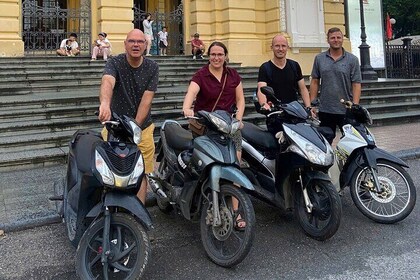 Hanoi City Half-Day Motorbike Tour with Street Food (4.5 Hours)