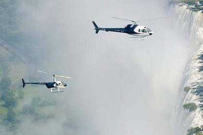 Exhilarating Flight Over Vic Falls Zambezi River and Surroundings