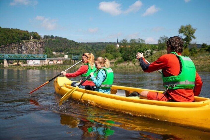 You can enjoy canoeing with your family