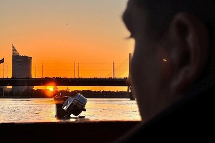 Riga: Private Riga canal boat tour with Riga Black Balsam