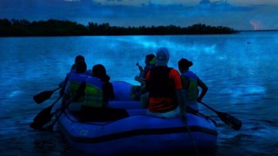Bioluminescence Raft - perfect for groups and families.
