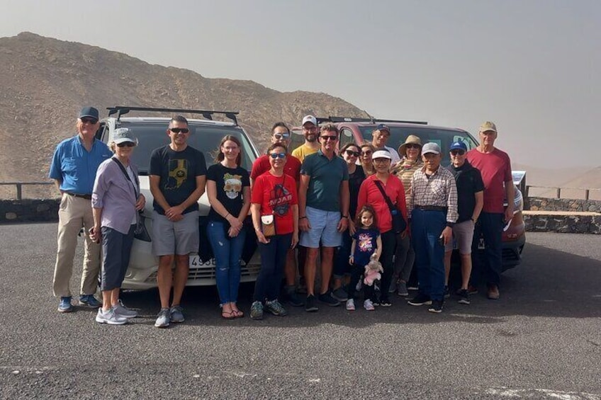 Big happy group at the Mirador Las Peñitas