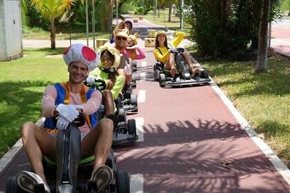 Cancun Go Kart Tour with Costume in Hotel Zone