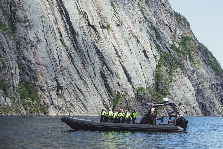 Shared Speedboat Tour of Trollfjorden Norway from Sortland