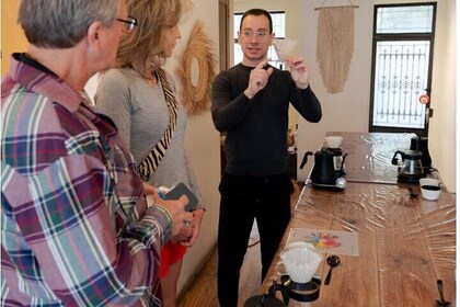 Mexican coffee tasting with a national judge