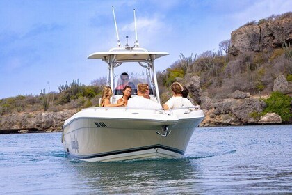 Private Luxury 28ft Boat Trip Coastline Trip Curacao