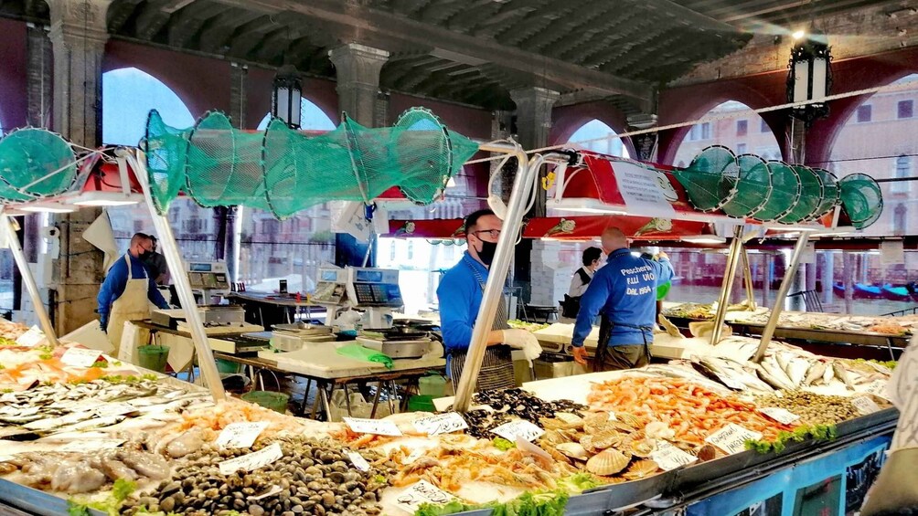 Picture 7 for Activity Venice: Fish Market Shopping Walking Tour & Home Cooked Meal