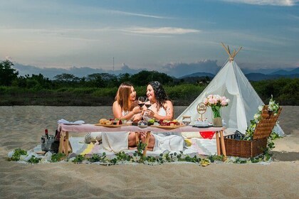 Picnic Tipi with Food and Drink