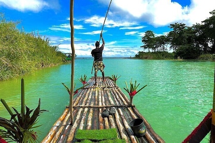 Bamboo Rafting and Horseback Riding on Beach in Ocho Rios