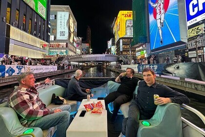 Osaka Dotonbori River Cruise with Glico Sign & Neon Lights View